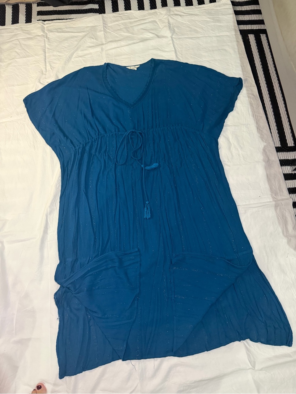 Women’s Blue Swim Cover-Up Tunic